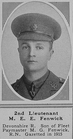 Fenwick M E E 2nd Lt 8th Devon Regt The Sphere 19th May 1917