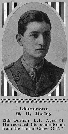 Bailey G H Lt 13th DLI The Sphere 4th Dec 1915