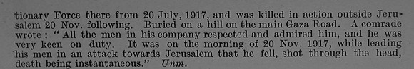 Parlett A E Sergt 240283 5th Devonshire Regiment Obit Part 2 De Ruvignys Roll Of Honour Vol 4