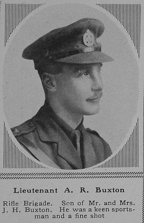 Buxton A R Lt Rifle Brigade The Sphere 4th Aug 1917