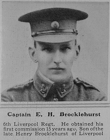 Brocklehurst E H Captain 6th Kings Liverpool Regiment The Sphere 12th Jun 1915