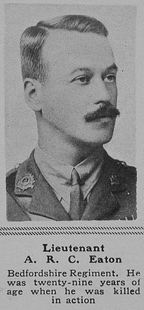 Eaton A R C Lt 1st Beds Regt The Sphere 21st Sep 1918