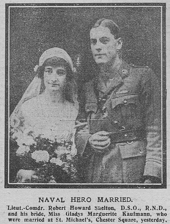 Shelton R H Lt Comm DSO RND RNVR The Graphic 24th July 1918