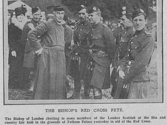 London Scottish At Red Cross Fete The Graphic 22nd Sep 1916