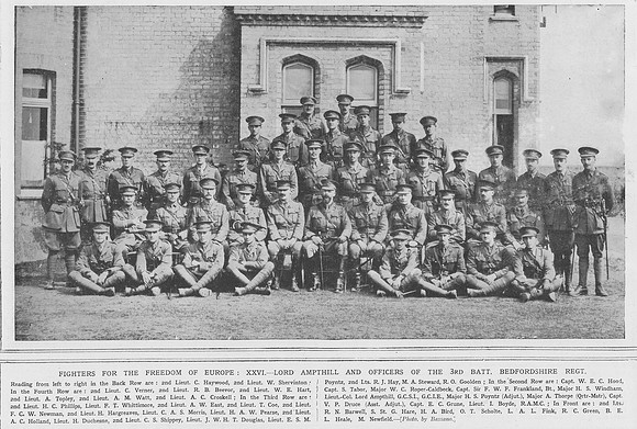 Bedfordshire Regiment 3rd Battalion Officers