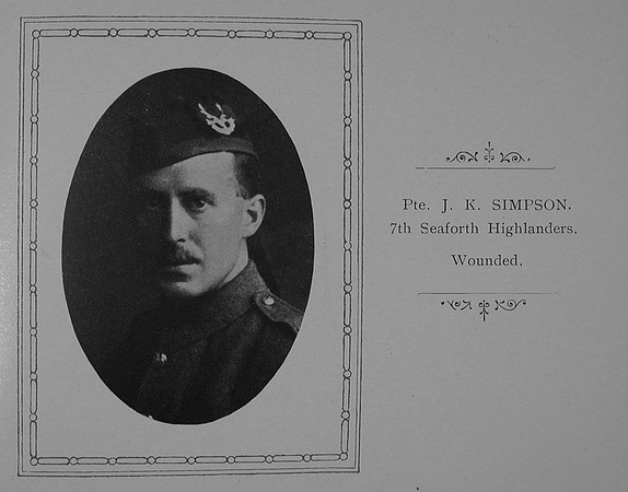 Simpson J K Pte 7th Seaforth Highlanders