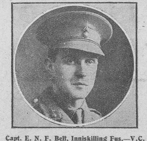 Bell E N F Captain VC Royal Inniskilling Fusiliers The Graphic 27th Sep 1916