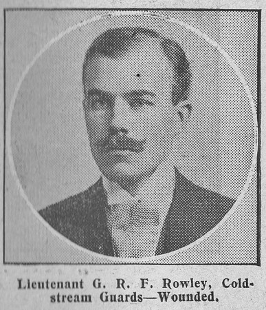 Rowley G R F Lt Coldstream Guards The Graphic 4th Sep 1914