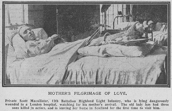 Macallister S Pte 8298 12th Highland Light Infantry The Graphic 14th Sep 1916
