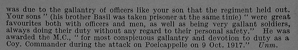 Willmott J H V Captain MC 2nd Essex Regiment Obit Part 2 De Ruvignys Roll Of Honour Vol 4