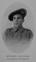 Alexander B Pte 1st Seaforth Highlanders The Sword Of The North Highland Memories Of The Great War - Dugald MacEchern
