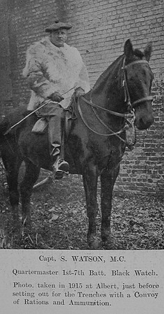 Watson S Captain MC 7th Black Watch The Sword Of The North Highland Memories Of The Great War - Dugald MacEchern