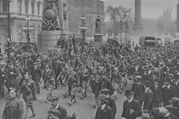 The London Scottish Arriving Back From France In London 16th May 1919