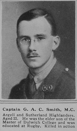 Smith G A C Captain MC 14th A & S Highlanders The Sphere 9th Nov 1918