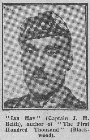 Beith J H Captain 10th Argyll Sutherland Highlanders The Graphic 4th Aug 1916