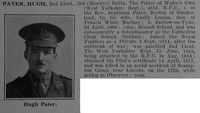 Pater H 2nd Lt 3rd West Yorkshire Regiment Attd Royal Flying Corps Obit De Ruvignys Roll Of Honour Vol 3