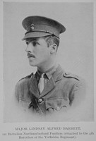 Barrett L A Major 1st Northumberland Fusiliers Attd 4th Yorkshire Regiment