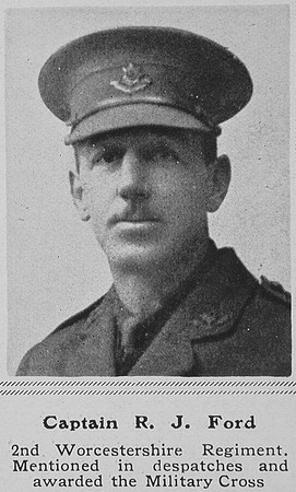 Ford R J Captain 2nd Worcestershire Regiment The Sphere 19th Jun 1915