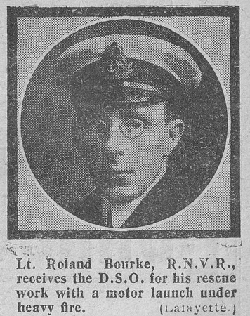 Bourke R Lt DSO RNVR The Graphic 24th July 1918