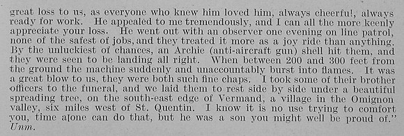 Mason A W Sub Flt Lt Royal Flying Corps Obit Part 2 De Ruvignys Roll Of Honour Vol 3