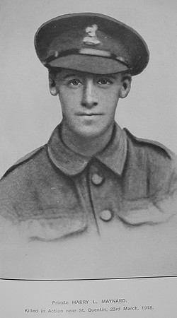 Maynard H L Pte G-1299 10t Queens Own Royal West Kent Regiment
