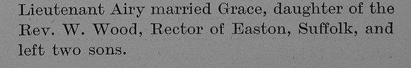 Airy A L Lt 1st Northamptonshire Regiment Obit Part 3 The Bond Of Sacrifice Vol 2