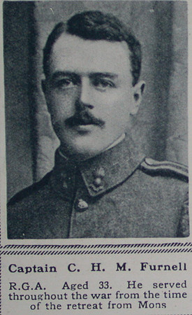 Furnell C H M Captain RGA The Sphere 1st July 1916
