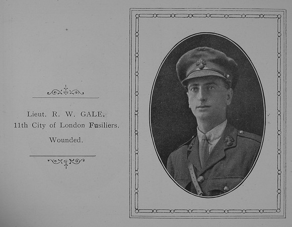 Gale R W Lt 11th Royal Fusiliers William Graham Company