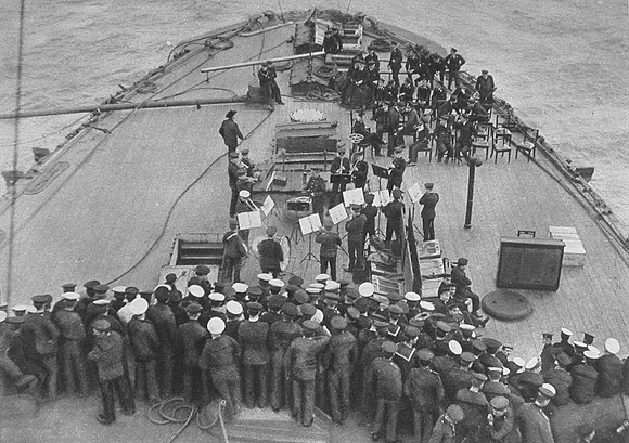A Concert On Board A Battleship Before The Landing In The Dardanelles