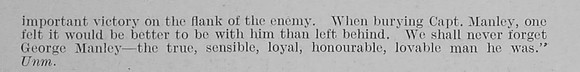 Manley D H G Captain 6th Royal Welsh Fusiliers Obit Part 3 De Ruvignys Roll Of Honour Vol 3