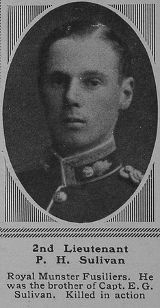 Sulivan P H 2nd Lt R Munster Fusiliers The Sphere 22nd Dec 1917