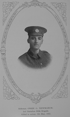 Newmarch O G Rfn Z/2708 2nd Rifle Brigade William Graham Company