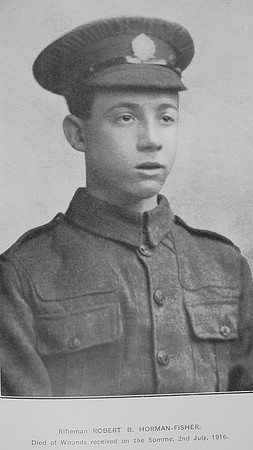Horman-Fisher R B Rfn 3047 5th London Regiment