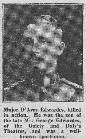 Edwardes G Da Major 1st Dragoons The Graphic 19th Aug 1915