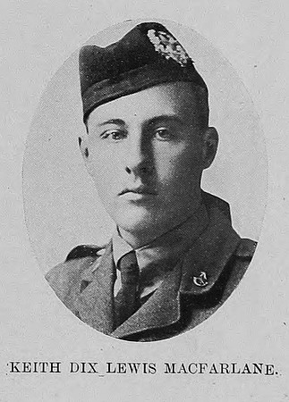 MacFarlane K D L Lt 1st Cameronians St Andrews University Roll Of Honour
