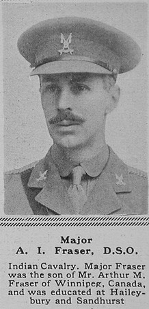 Fraser A I Major DSO Indian Army The Sphere 9th Mar 1918