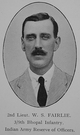 Fairlie W S 2nd Lt Indian Army William Graham Company