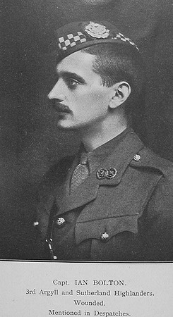 Bolton I Captain 3rd Argyll And Sutherland Highlanders