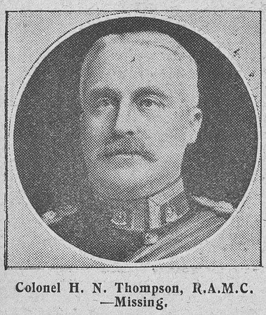 Thompson H N Col Royal Army Medical Corps The Graphic 4th Sep 1914