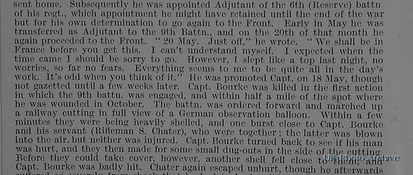 Bourke E G W Captain 1st Kings Royal Rifle Corps Obituary Part 2 De Ruvignys Roll Of Honour Vol 1