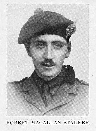 Stalker R M Lt 5th Seaforth Highlanders Attd RFC St Andrews University Roll Of Honour