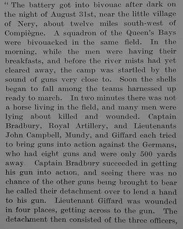 Bradbury E K Captain VC Royal Horse Artillery Obit Part 4 The Bond Of Sacrifce Vol 1