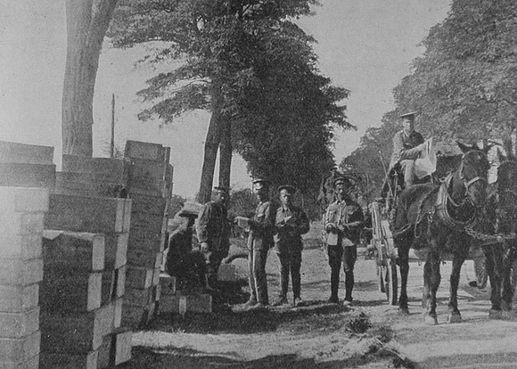 Loading Up Supplies For The Fighting Line