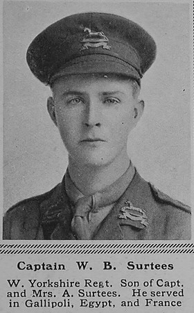 Surtees W B Captain 9th West Yorkshire Regiment (Prince of Wales's Own) The Sphere 10th Feb 1917