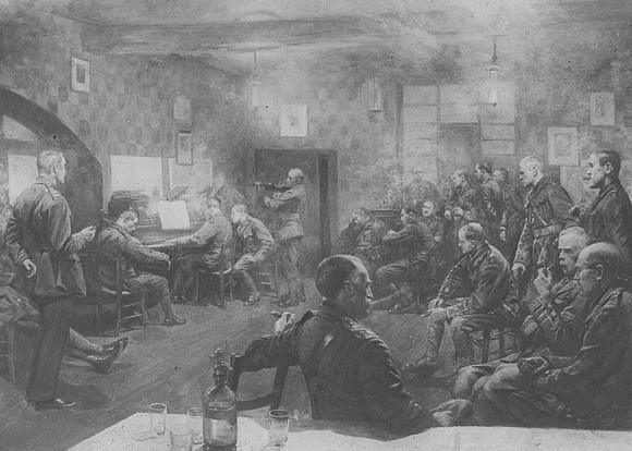 Behind The Lines In France In The Officers Mess Of The Artists Rifles