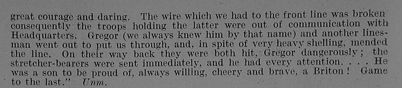 Williams J G Pte 512050 14th London Regiment (London Scottish) Obit Part 2 De Ruvignys Roll Of Honour Vol 3