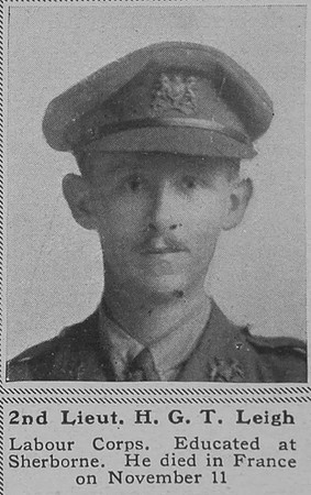 Leigh H G T 2nd Lt Labour Corps The Sphere 21st Dec 1918