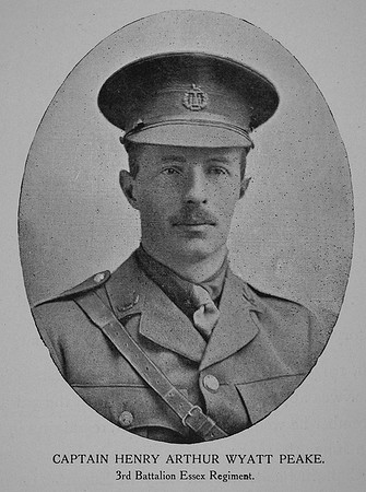 Peake H A W Captain 3rd Essex Regiment