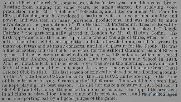 Ward J E Pte 68 5th London Rifle Brigade Obit Part 2 De Ruvignys Roll Of Honour Vol 1