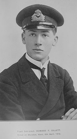 Gillett H R Flt Sub Lt Royal Naval Air Service